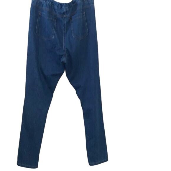 Blair Womens Elastic Waist Stretch Denim Pants Large - Picture 5 of 8